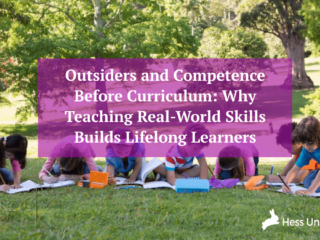 Children engaging in hands-on real-world learning activities outdoors