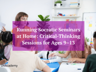 High‑resolution illustration for Running Socratic Seminars at Home: Critical‑Thinking Sessions for Ages 9–13