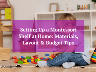 High-resolution illustration for Setting Up a Montessori Shelf at Home: Materials, Layout & Budget Tips