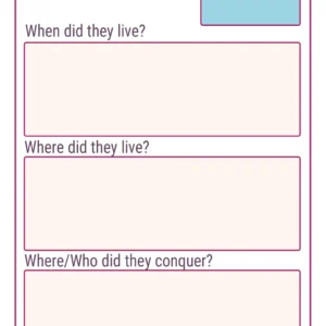 Age of Empires Worksheets