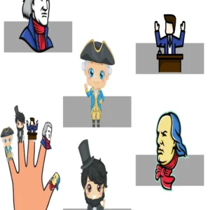 American Leaders Finger Puppets (History)