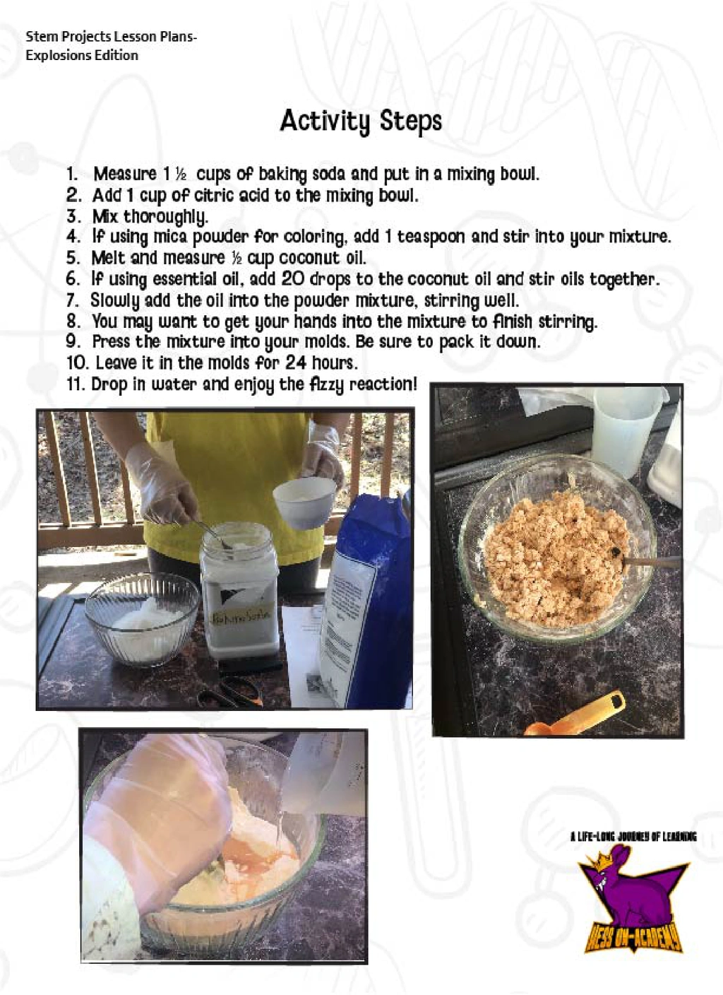 STEM Made Easy Explosions Chapter Sample Bath Bombs 3 STEM Made Easy Explosions Chapter Sample Bath Bombs - Image 3