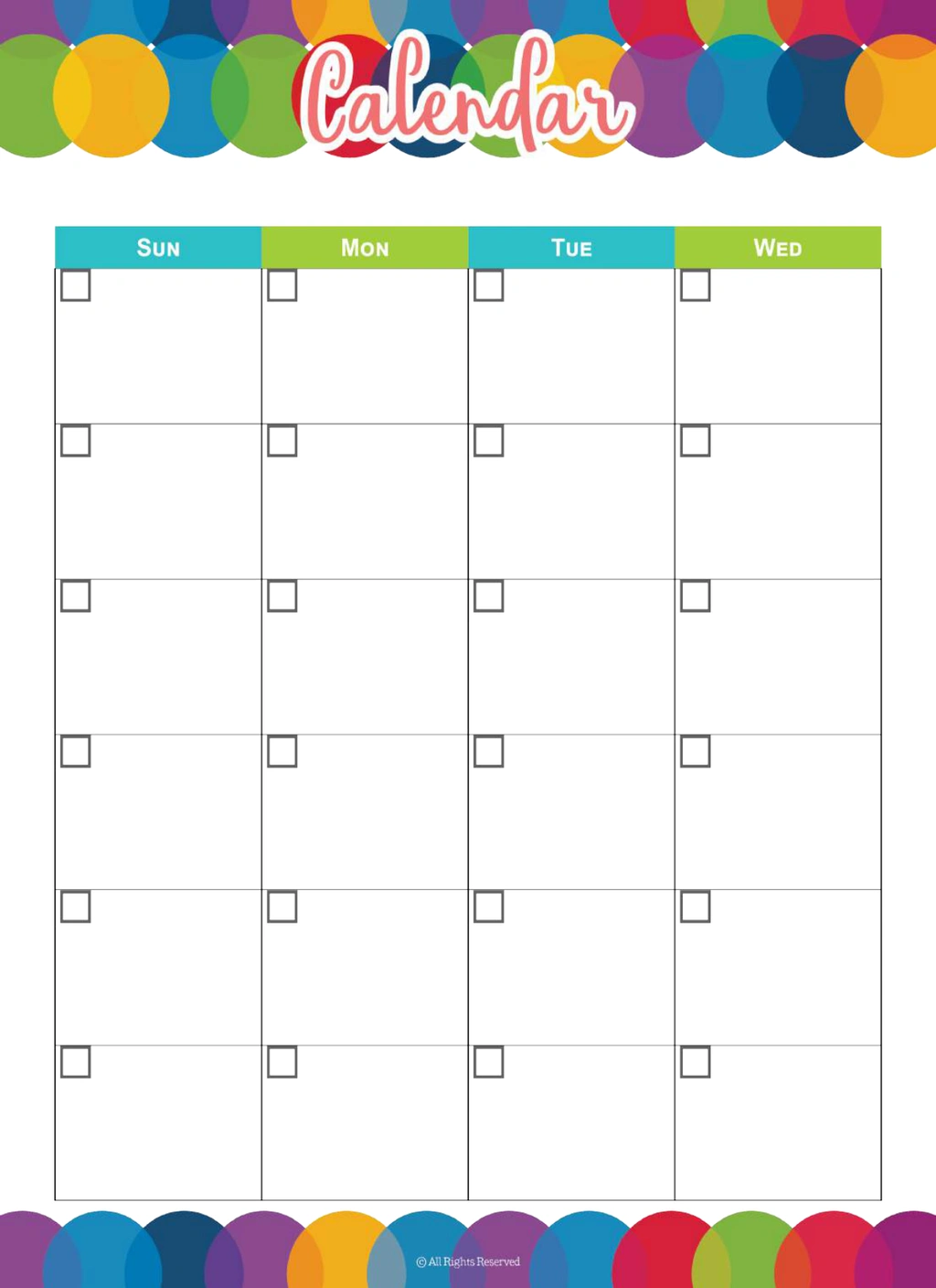 Colorful Homeschool Calendar - Image 2