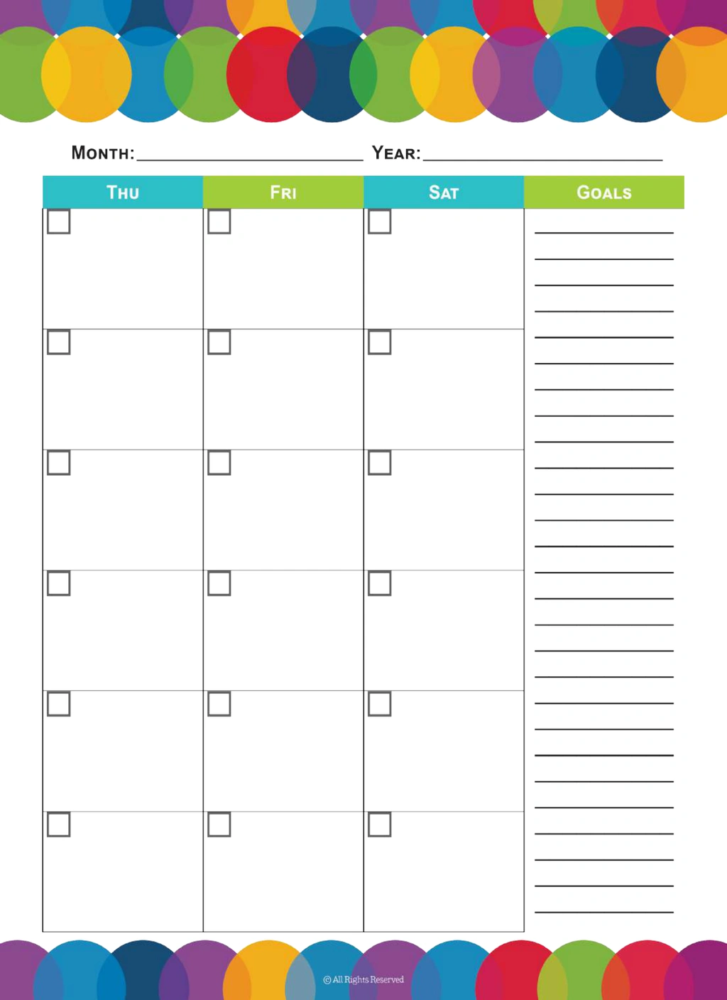 Colorful Homeschool Calendar - Image 3
