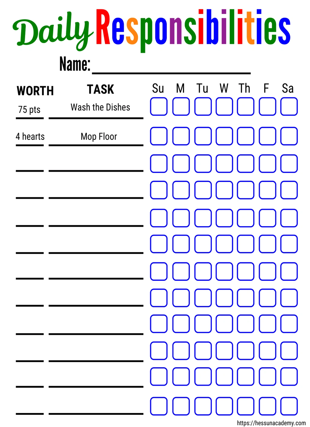 Chore Chart 2 Chore Chart - Image 2