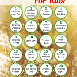 Christmas Activities Bucket List 1