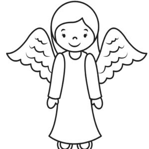 Christmas Coloring Page Angel