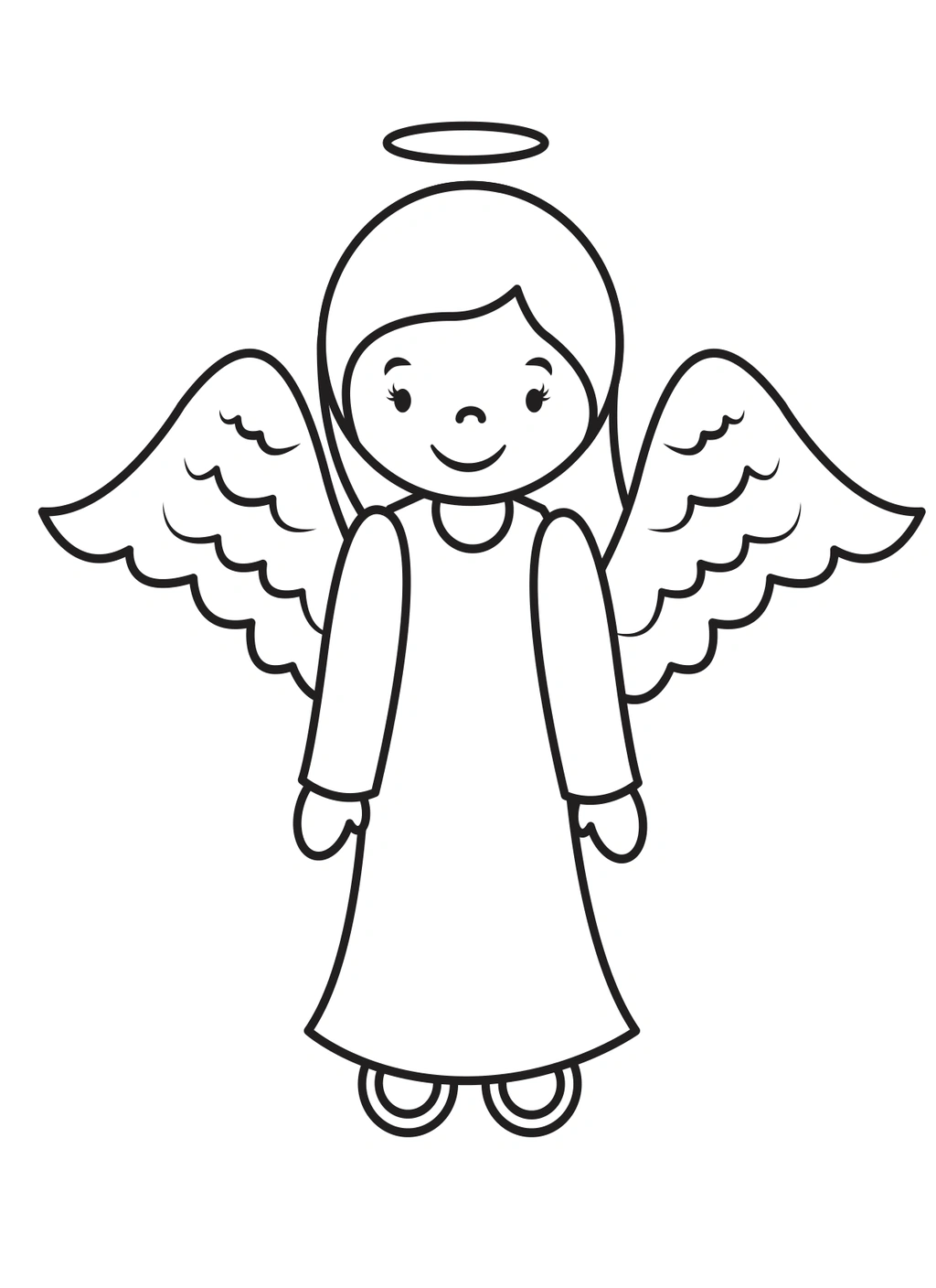 Christmas Coloring Page Angel 1 Christmas Coloring Page Angel