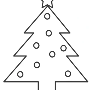 Christmas Coloring Page Christmas Tree #2