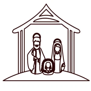 Christmas coloring book nativity1