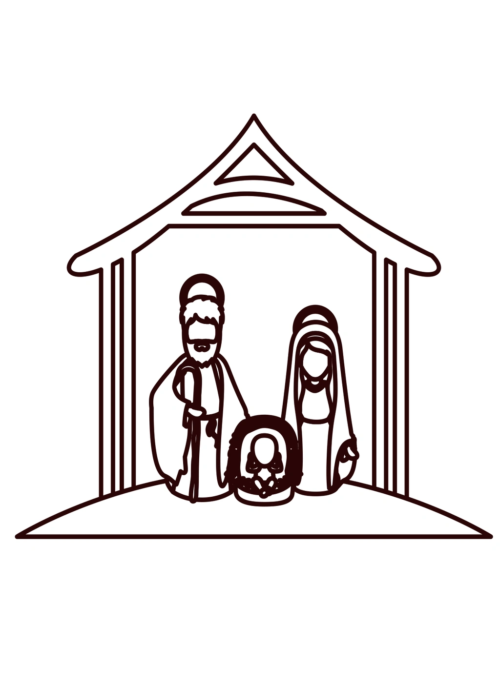 Christmas coloring book nativity1 1 Christmas coloring book nativity1