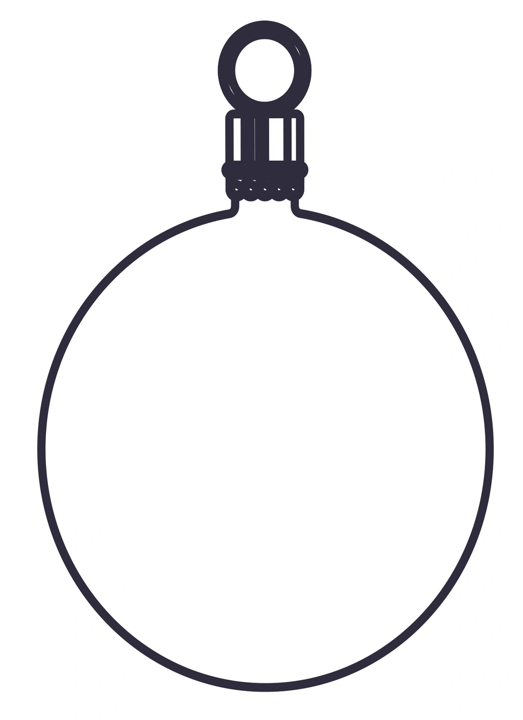 Christmas Coloring Page Ornament 1 Christmas Coloring Page Ornament