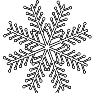 Christmas Coloring Page Snowflake
