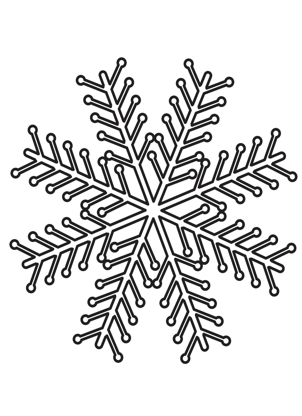 Christmas Coloring Page Snowflake 1 Christmas Coloring Page Snowflake