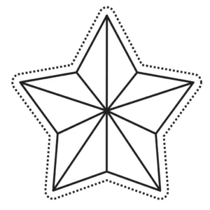 Christmas Coloring Page Star