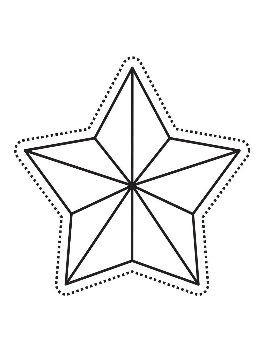 Christmas Coloring Page Star 1 Christmas Coloring Page Star