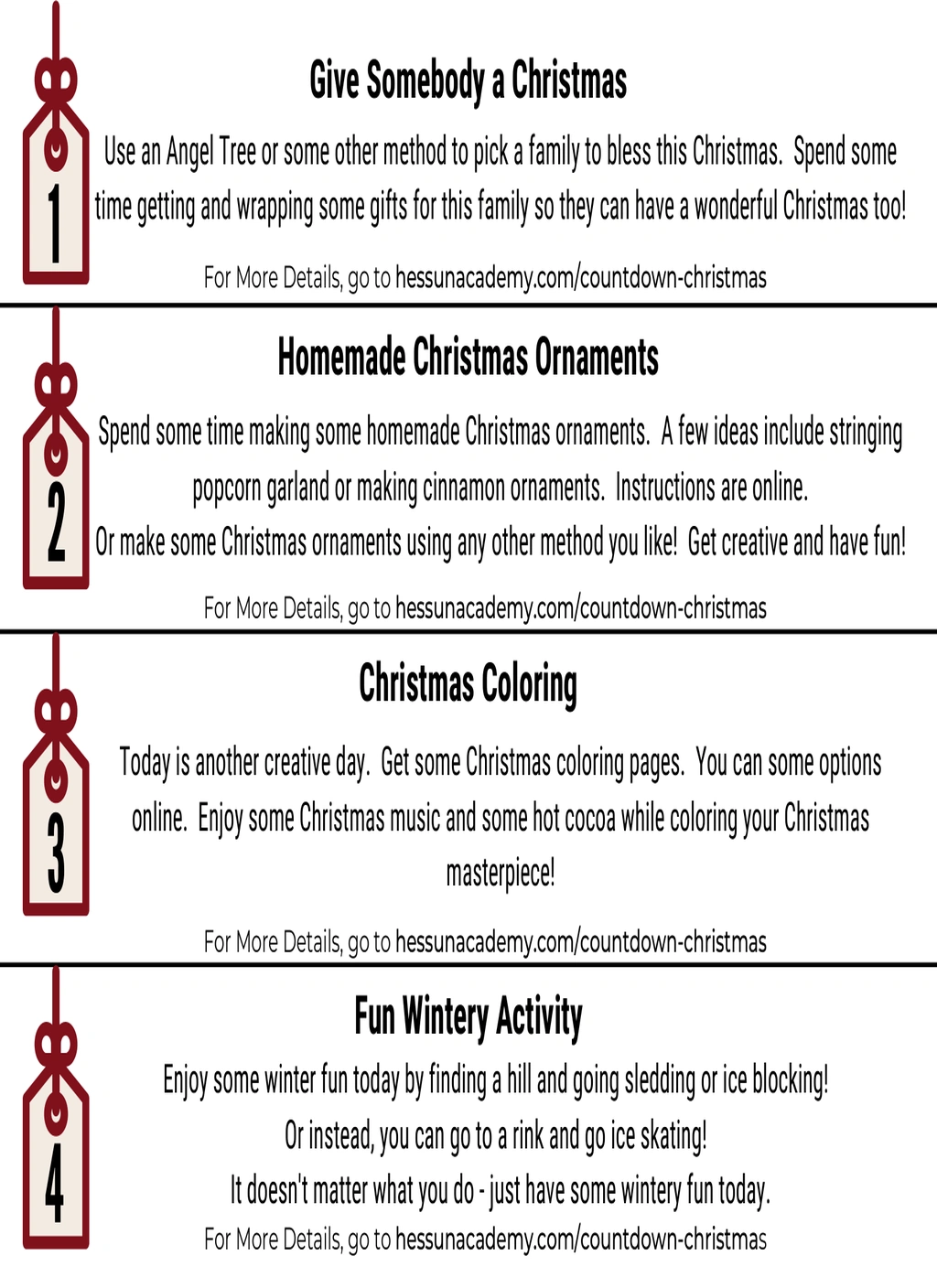 Christmas Countdown Chain (with activities) 2 Christmas Countdown Chain (with activities) - Image 2