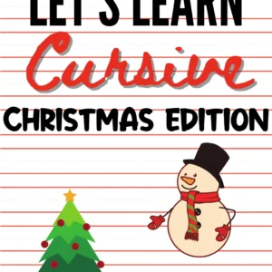 Christmas Cursive Packet