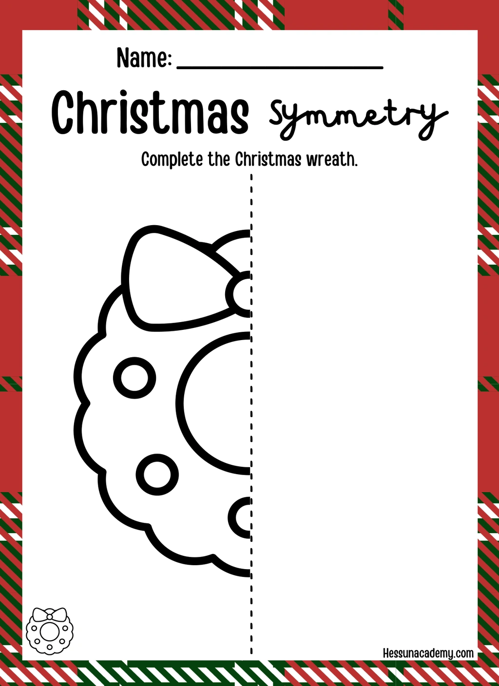 Christmas Symmetry Pages (Christmas) 4 Christmas Symmetry Pages (Christmas) - Image 4