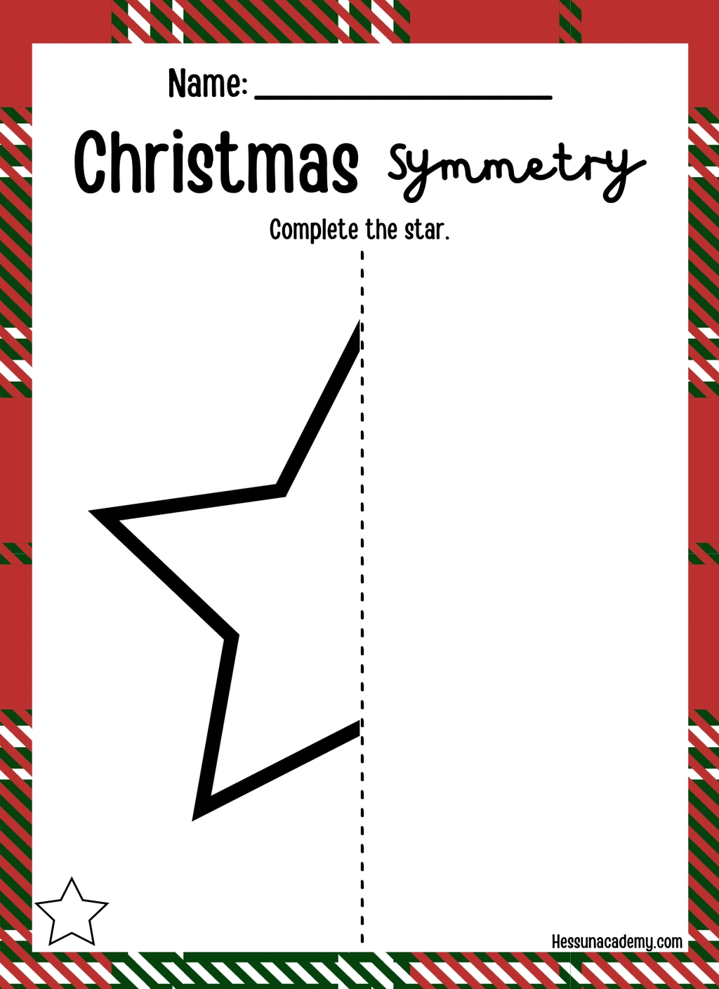 Christmas Symmetry Pages (Christmas) 3 Christmas Symmetry Pages (Christmas) - Image 3