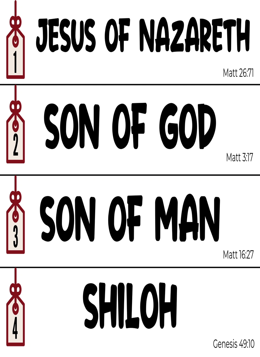 Christmas Countdown Chain Names of Jesus 3 Christmas Countdown Chain Names of Jesus - Image 3