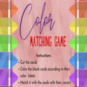 Color Matching and Cutting Activity (Preschool)