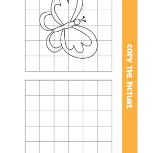 Copy the Butterfly Drawing Worksheet