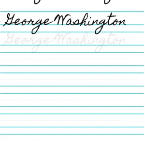 George Washington Cursive Writing