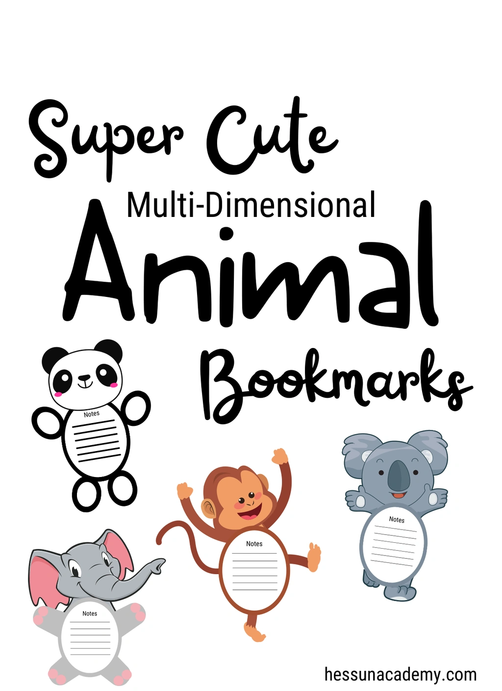 Animal Multi-Dimensional Bookmarks (Reading)