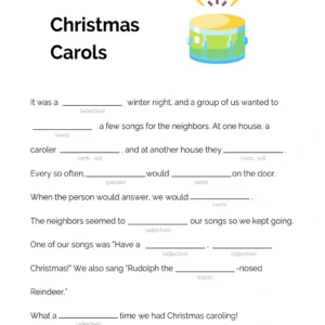 Fill in the Blank Christmas Carols
