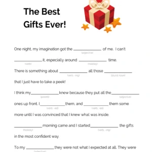 Fill in the Blank Christmas Gifts