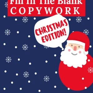 Holiday Themed Fill In The Blank Copywork Printable