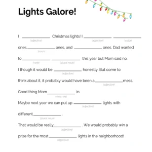 Fill in the Blank Lights Galore