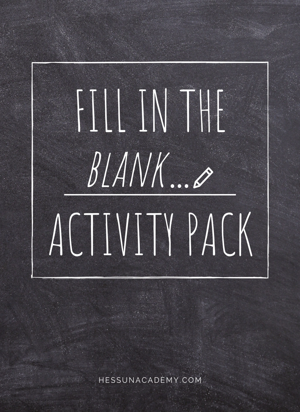 Fill In The Blank Copywork