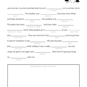 Fill in the Blank Summer Trip Version 2