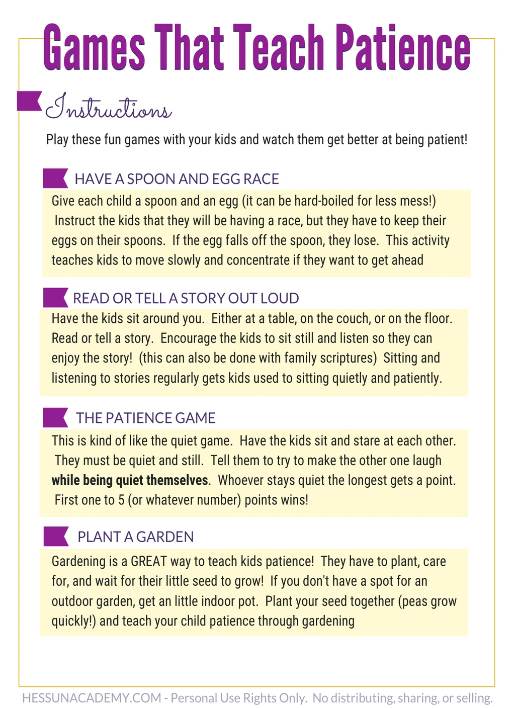 Activities That Teach Patience 2 Activities That Teach Patience - Image 2