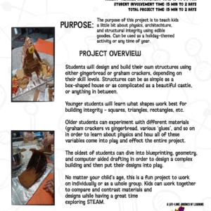 Gingerbread Structures STEM Chapter Sample