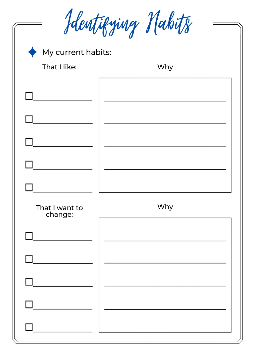 Habit Change Printable (Life Skills) 4 Habit Change Printable (Life Skills) - Image 4