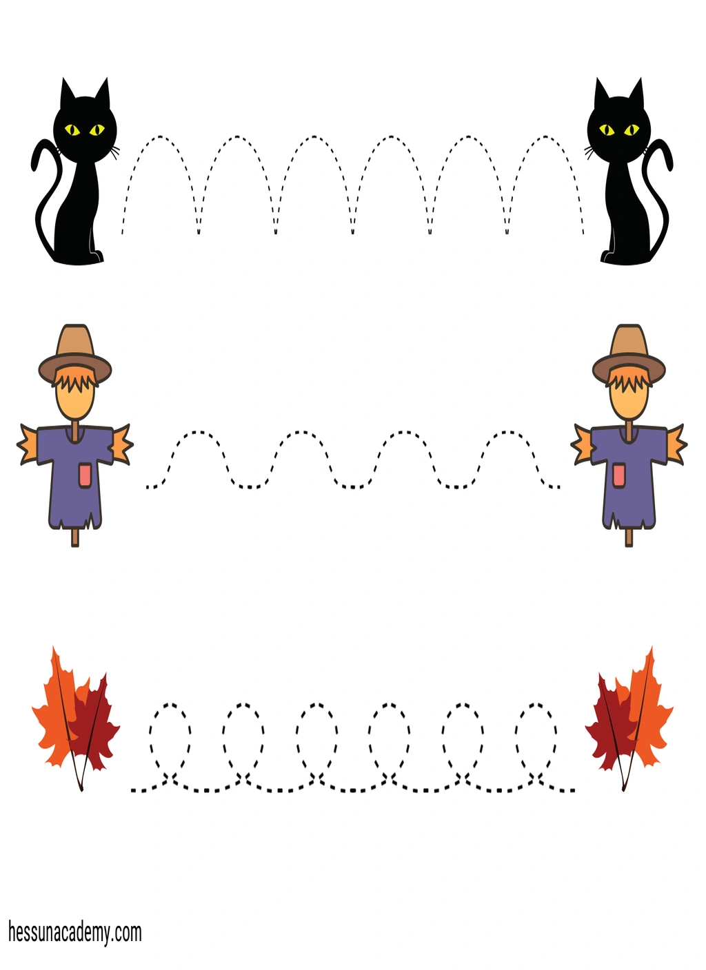 Halloween Pre-Writing and Line Tracing Activities 4 Halloween Pre-Writing and Line Tracing Activities - Image 4