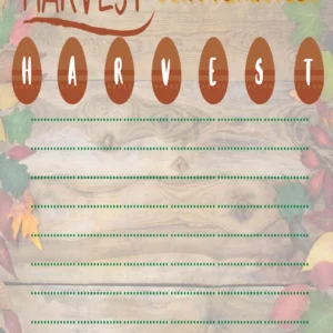 Harvest Scattergories (Reading)