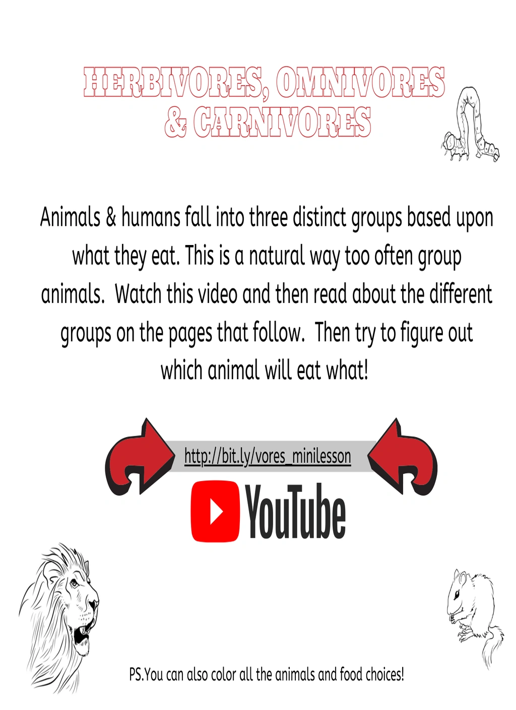 Herbivores, Omnivores, and Carnivores Unit Study 2 Herbivores, Omnivores, and Carnivores Unit Study - Image 2