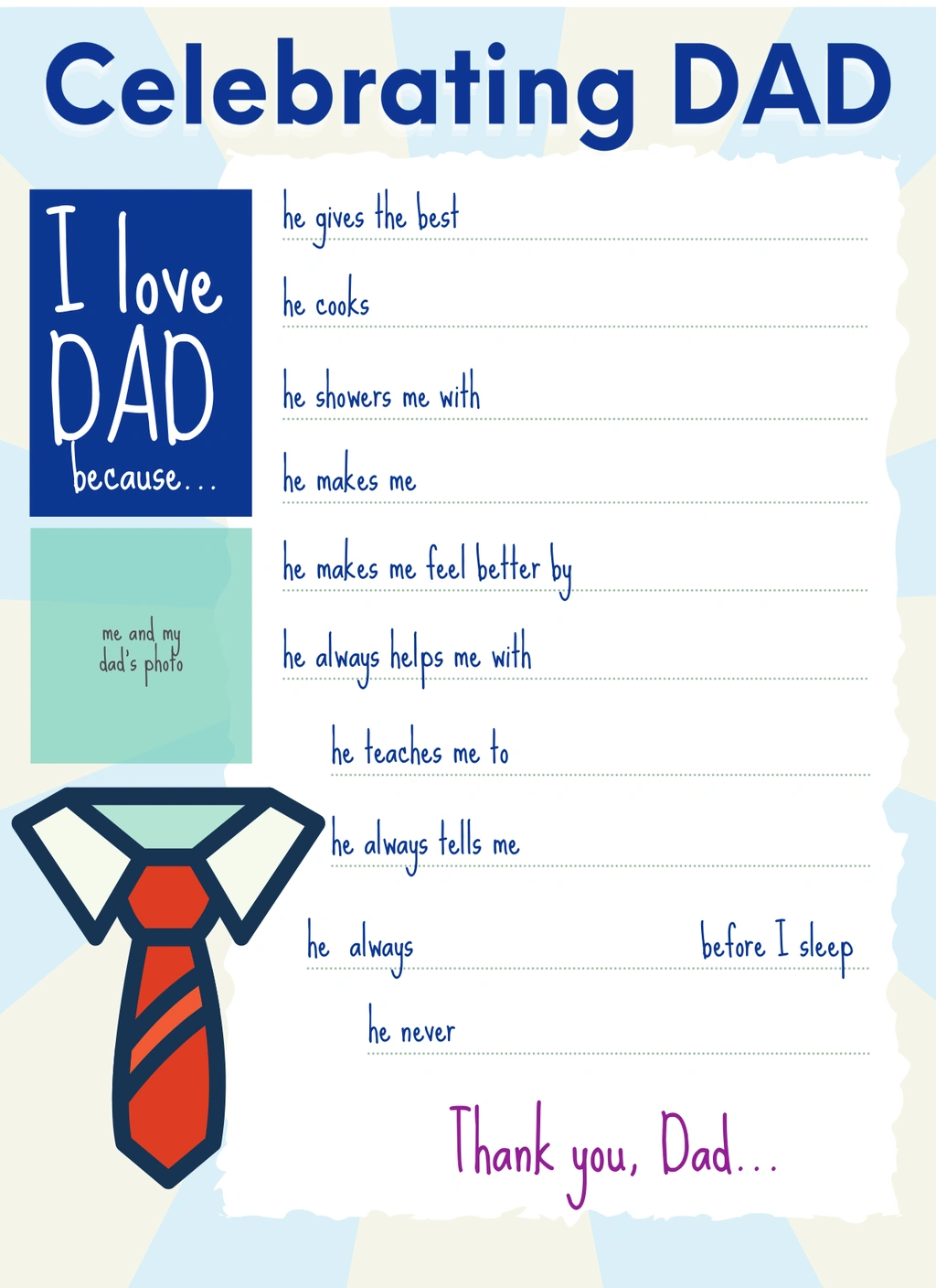 I Love Dad Because
