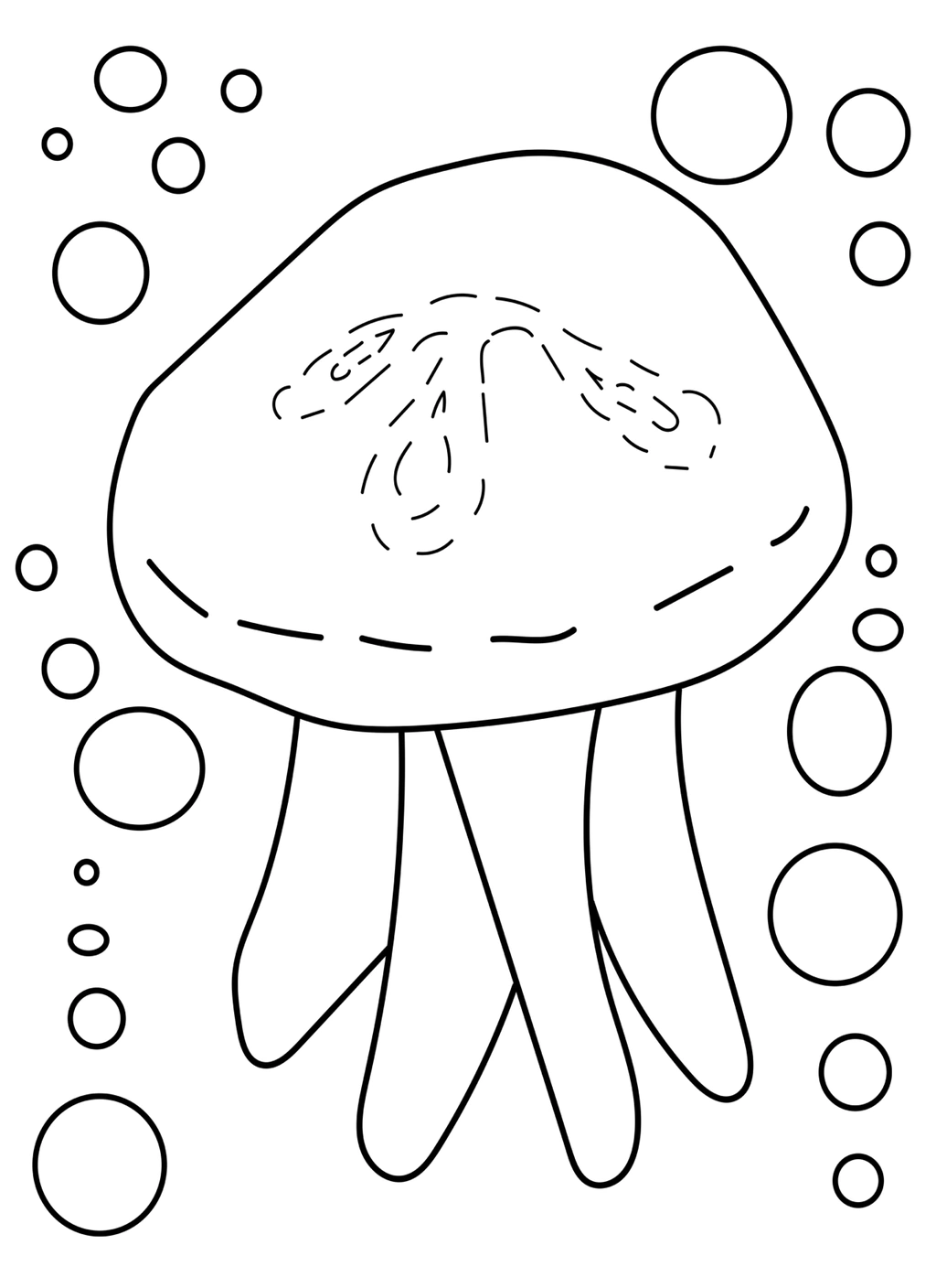 Jellyfish Coloring Book (Kid Activities) 3 Jellyfish Coloring Book (Kid Activities) - Image 3