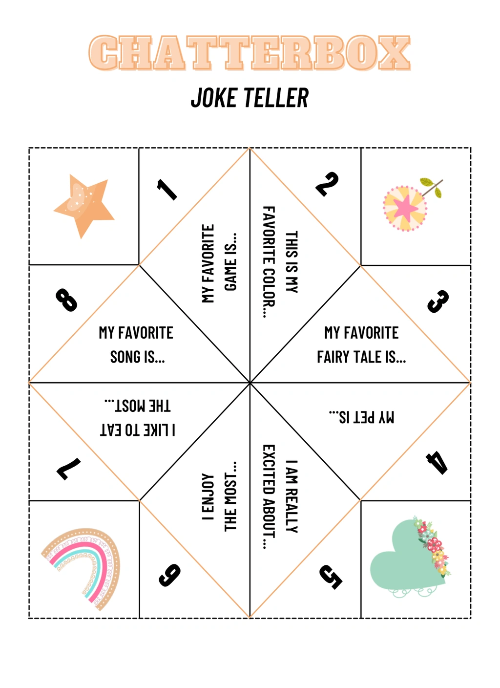Joke Cootie Catcher (Kid Activities) 1 Joke Cootie Catcher (Kid Activities)