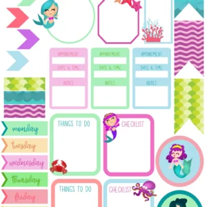 Mermaid Planning Stickers (Life)