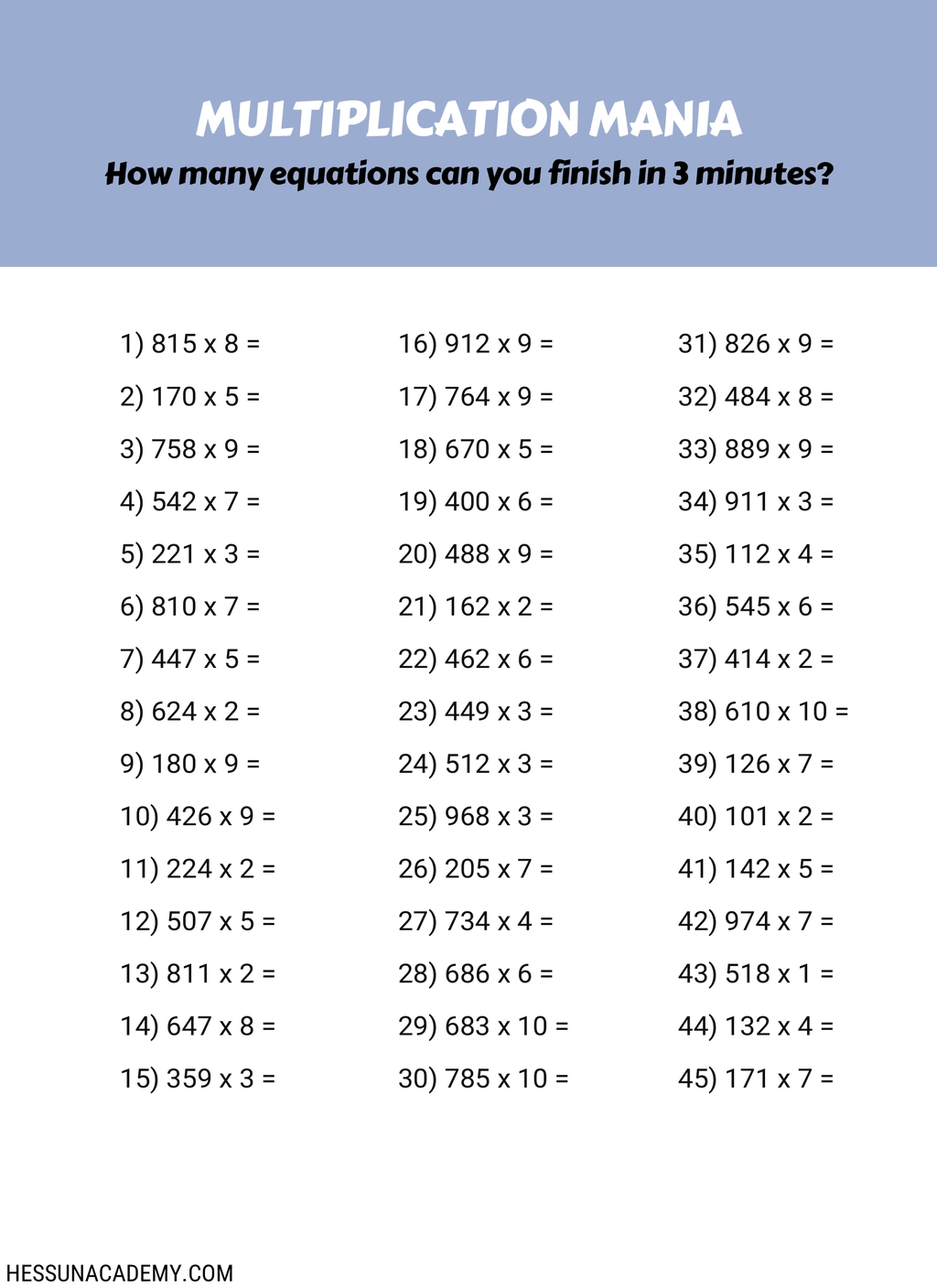 4th grade multiplication worksheets 4 4th grade multiplication worksheets - Image 4