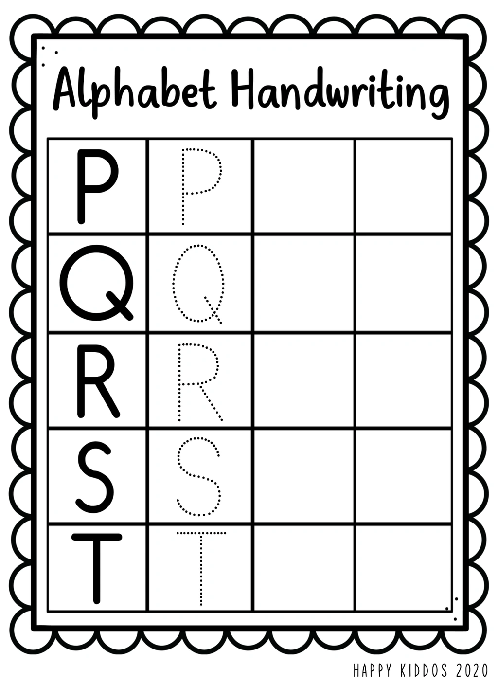Alphabet Handwriting Worksheets 4 Alphabet Handwriting Worksheets - Image 4