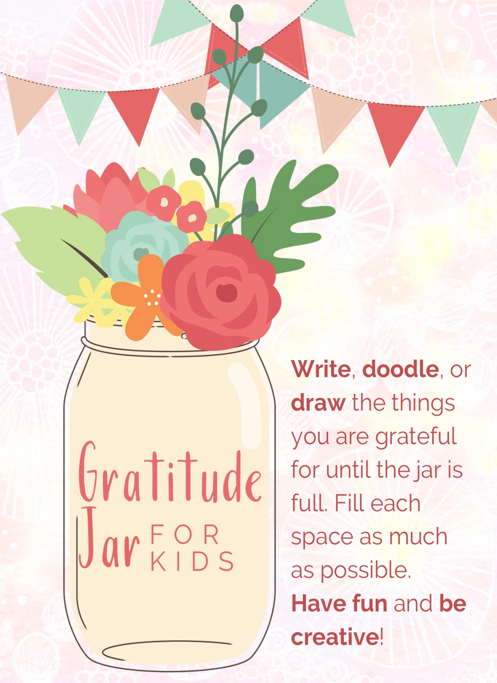 Paper Gratitude Jar Activity