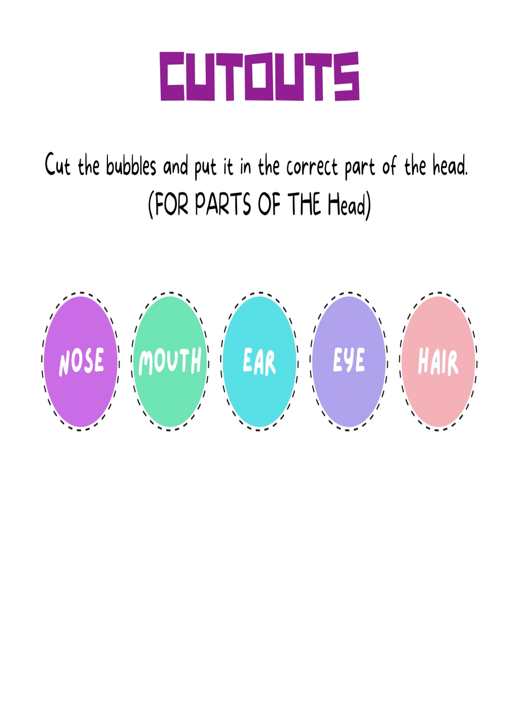 Parts of the Head Activity Bundle 4 Parts of the Head Activity Bundle - Image 4