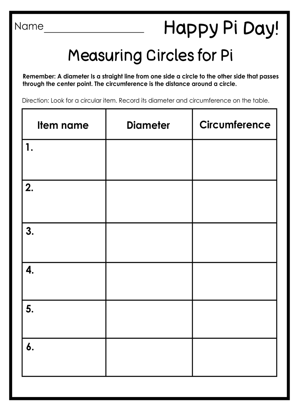 Pi Day Activity Pack 2 Pi Day Activity Pack - Image 2